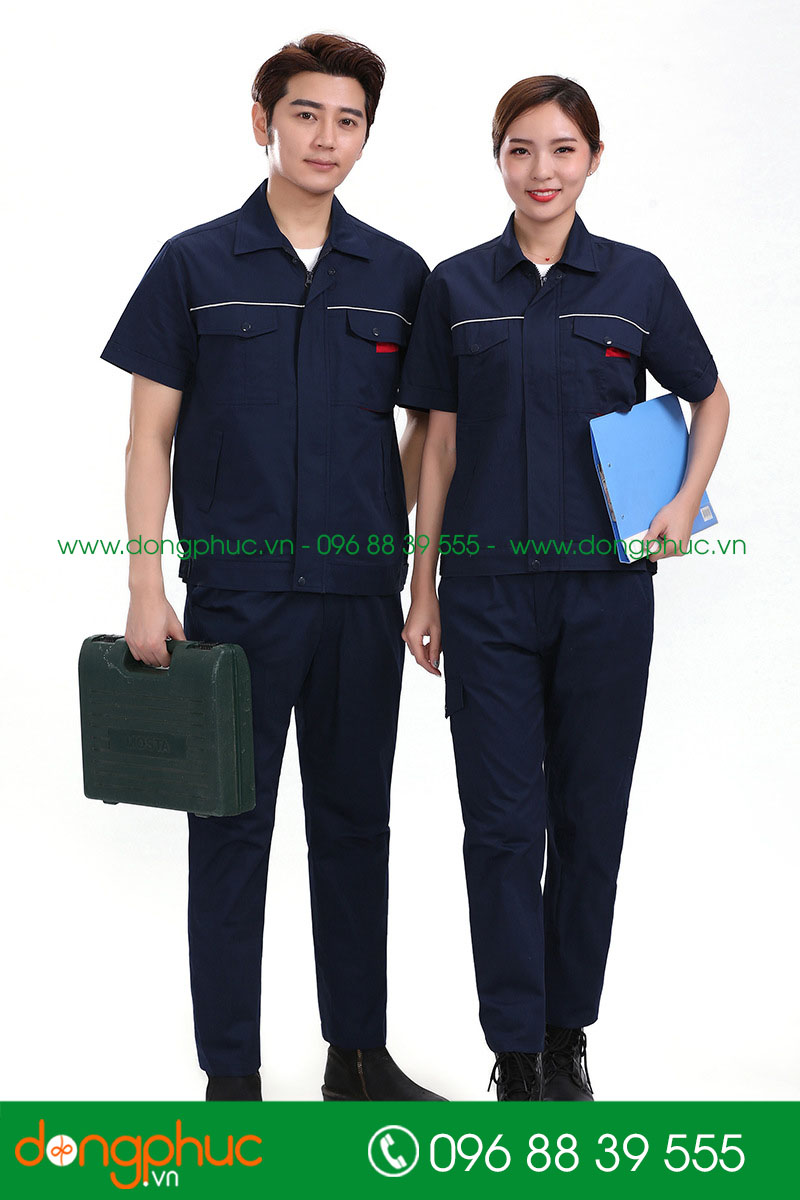 Mẫu bảo hộ cộc tay màu tím than